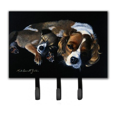 Jensendistributionservices Cozy Pals with Cavalier Spaniel Leash or Key Holder MI2088708